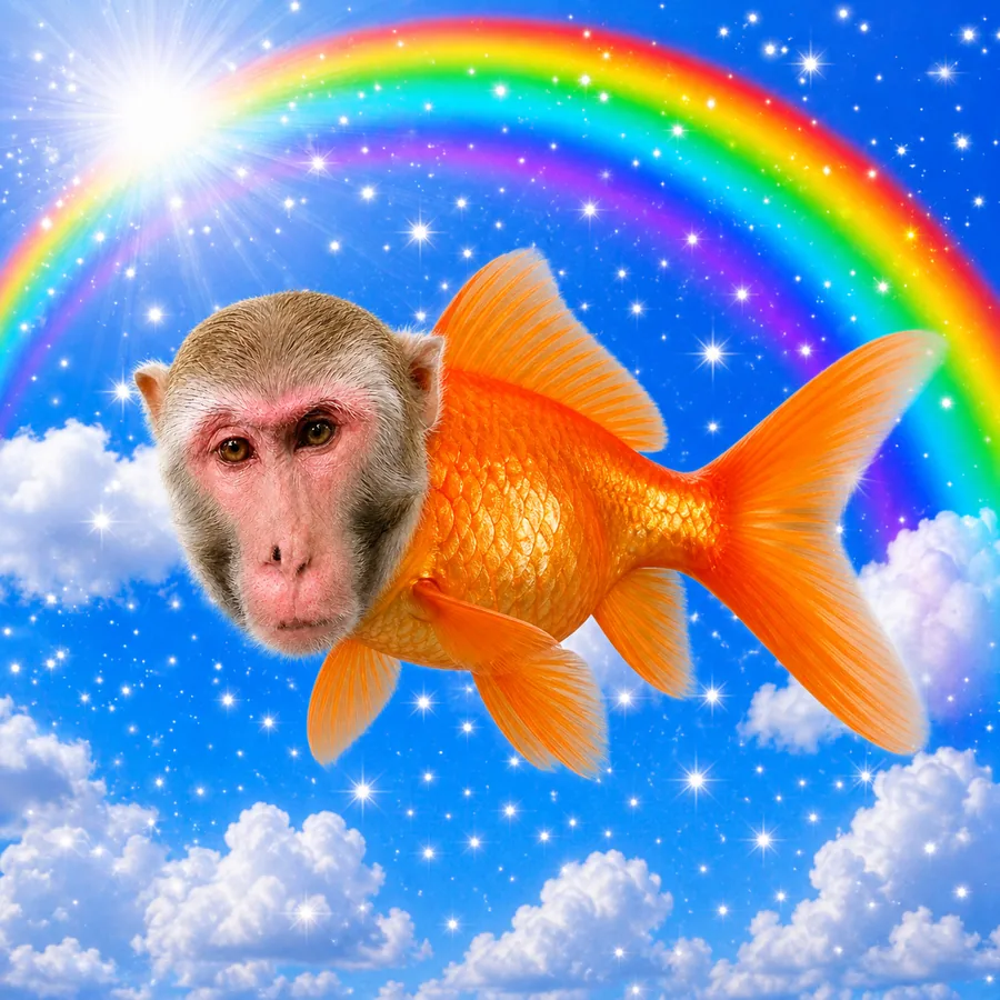 Monkey as a goldfish