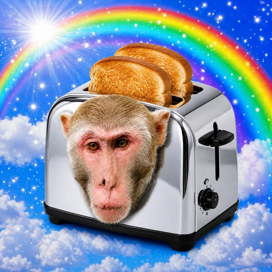 Monkey as a toaster